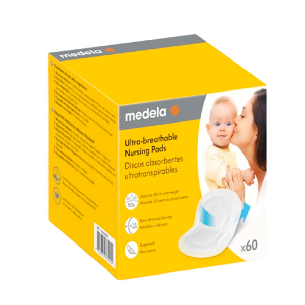 Medela Disques Absorbants Ultra Respirants 60 Unités